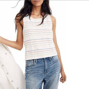 Make an Offer: Madewell Texture and Thread Rainbow Tank - Size Small